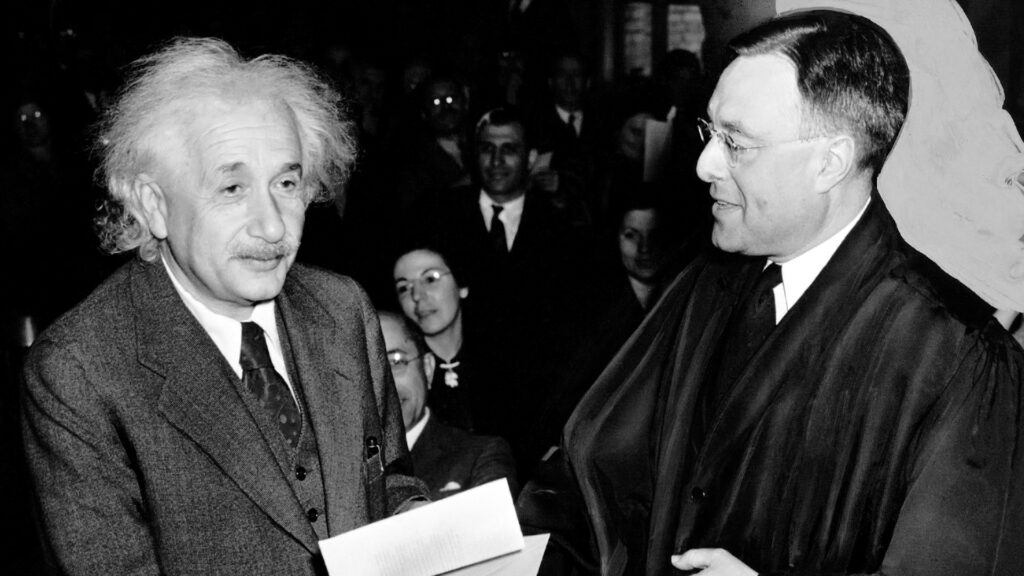 Einstein Winning Nobel Peace Prize